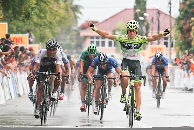 Photo: In 2012, Andrea Guardini, racing for Farnese Vini-Selle Italia, won six of the ten stages. He'll be back.